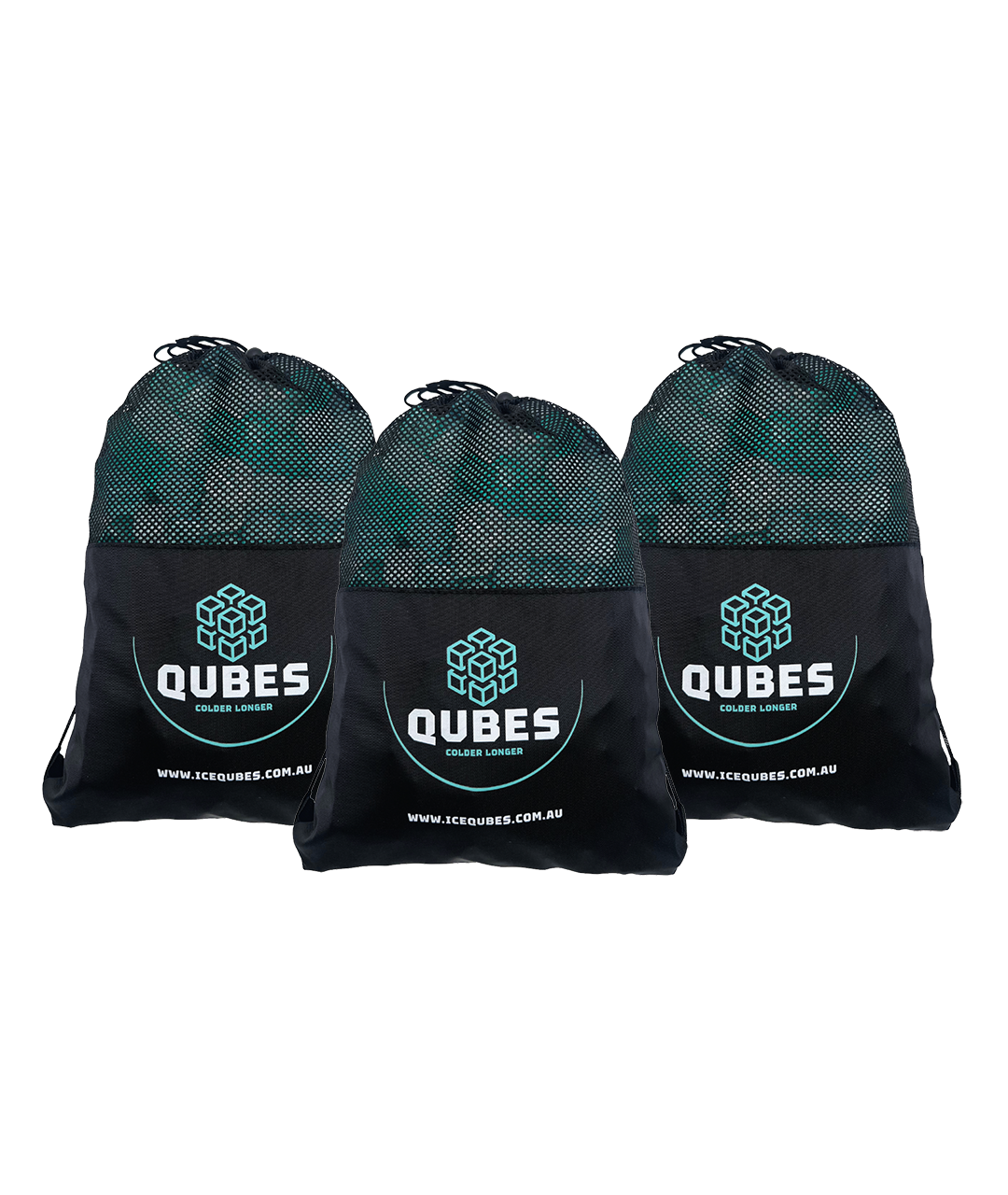 The Entertainer, three 11lb reusable ice cube bags for large coolers and events