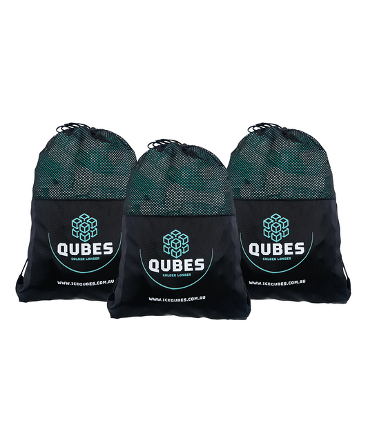 The Entertainer, three 11lb reusable ice cube bags for large coolers and events